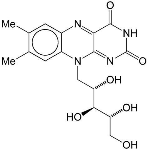 Image of Riboflavin molecular structure.